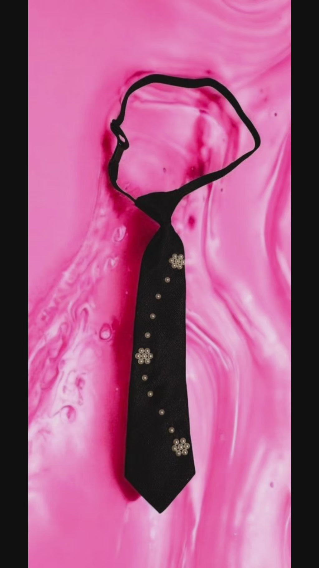 Girly - Cravate coréenne fleurie