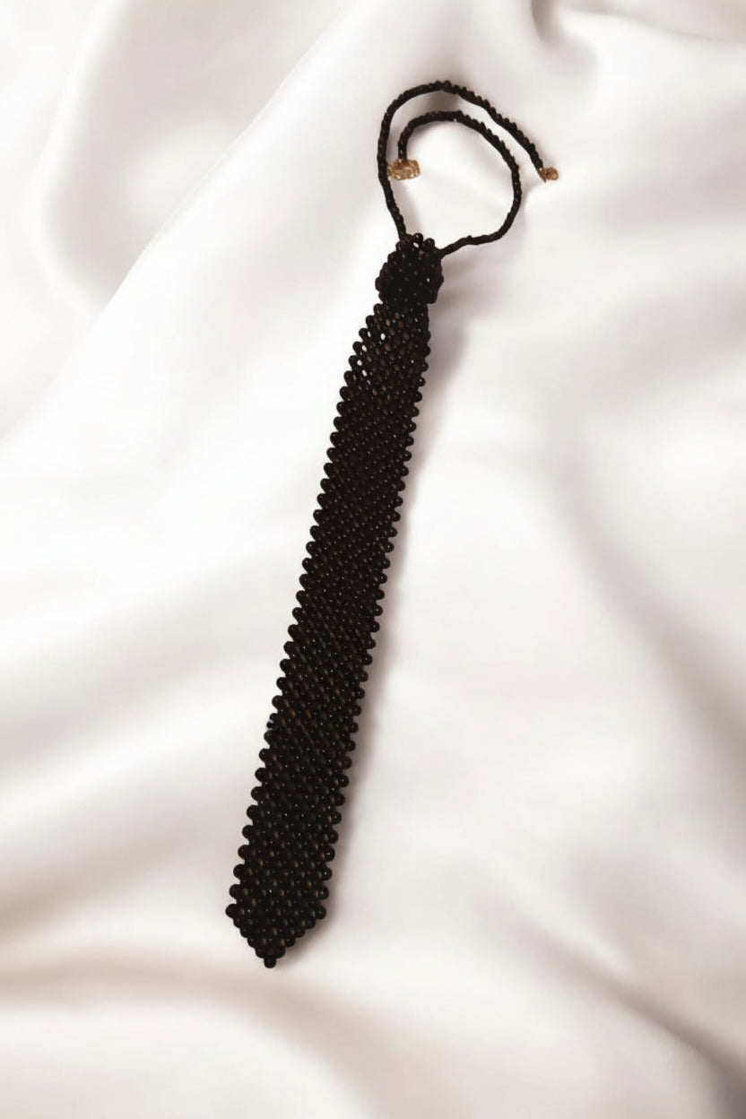 Perle noire - cravate coréenne