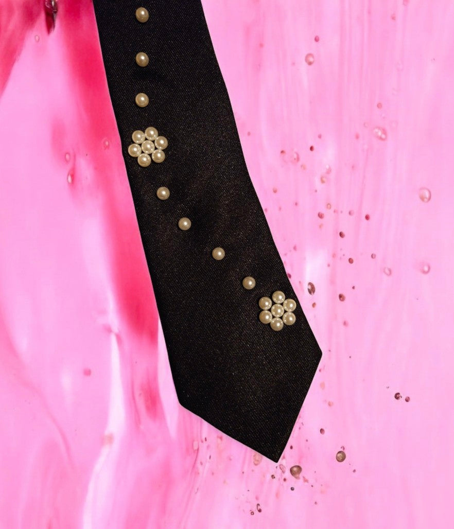 Girly - Cravate coréenne fleurie