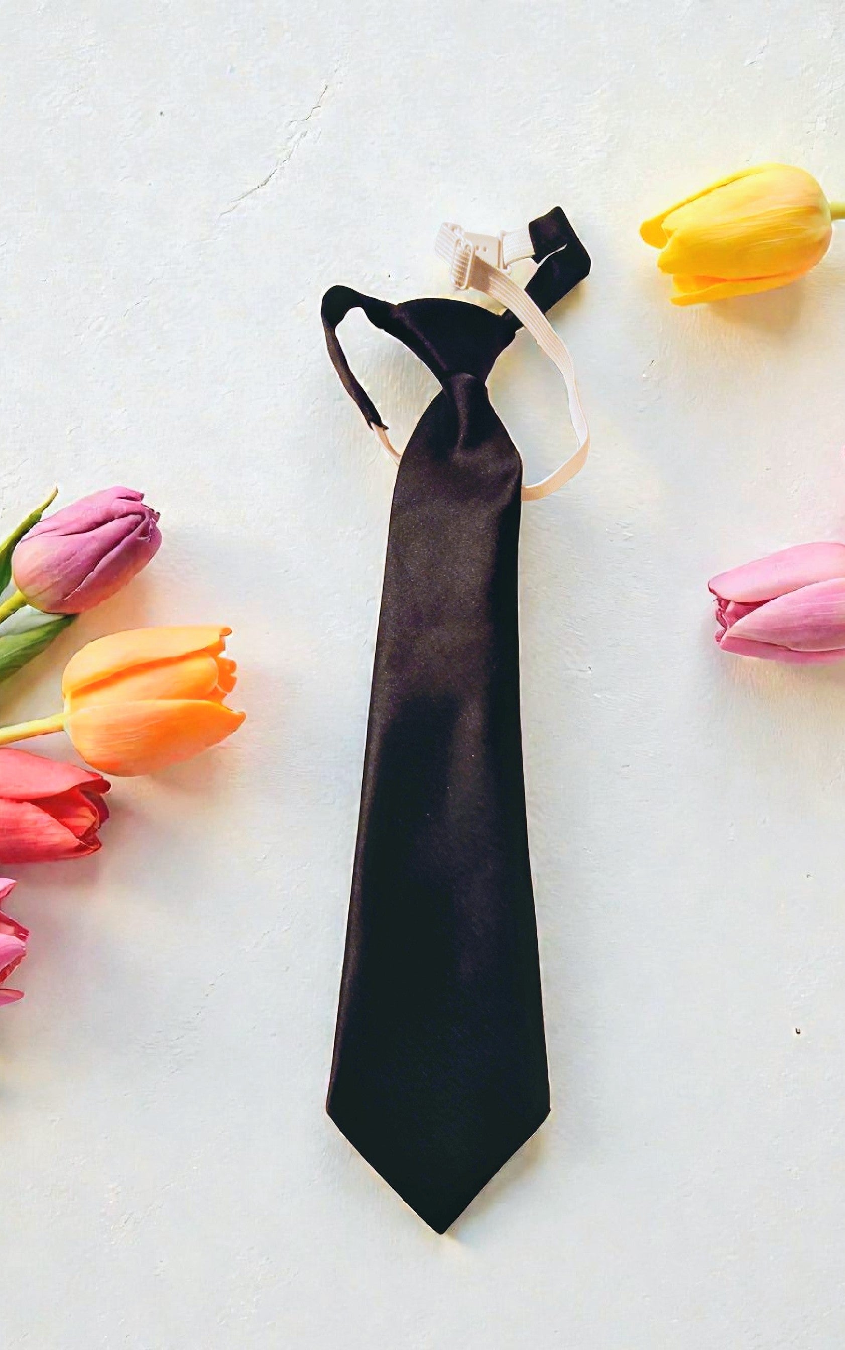 Unie - cravate sobre noire